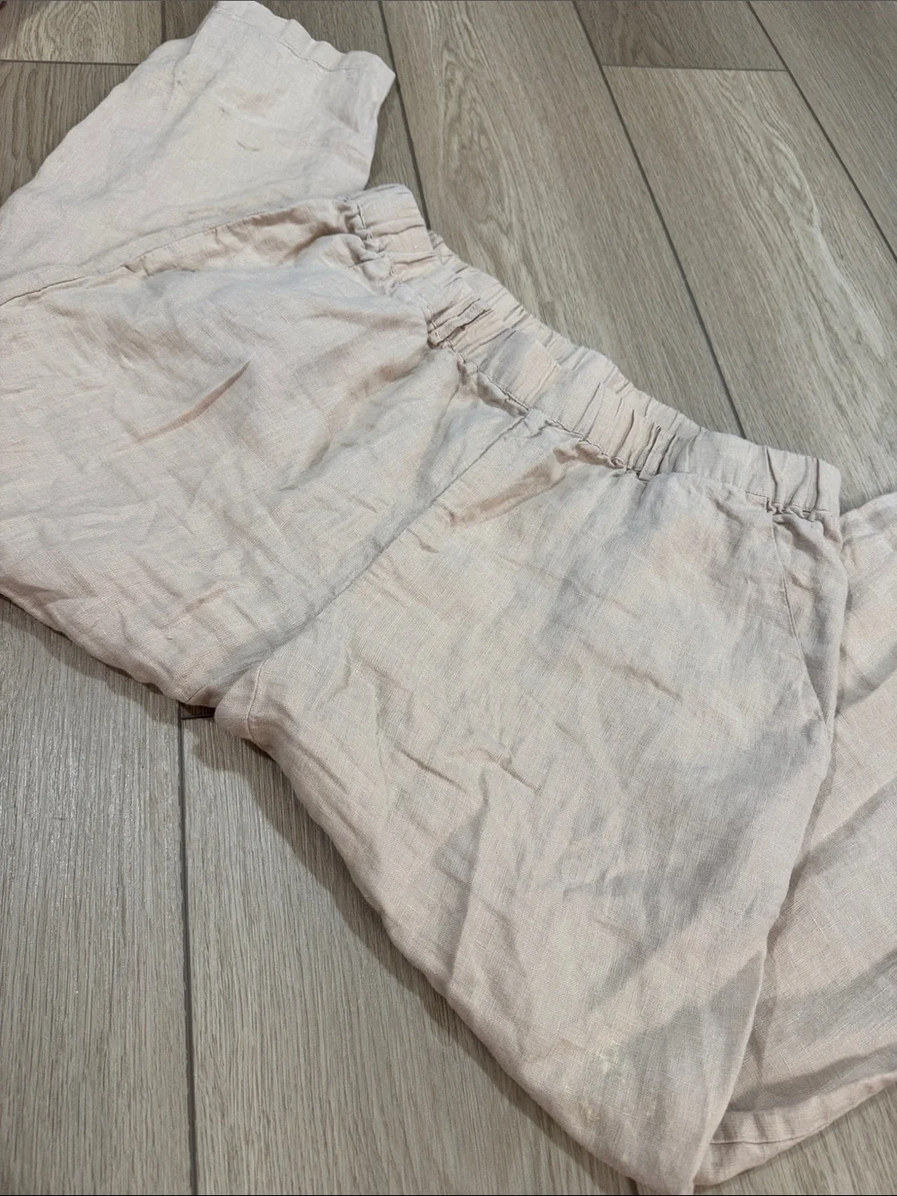 Quince 100% European Linen Pants Sz M Trendy Summer Natural Lightweight Beach